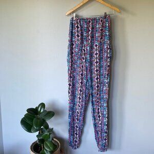 Pink Rose Aztec Print Tube Top Romper – Women’s Size Medium